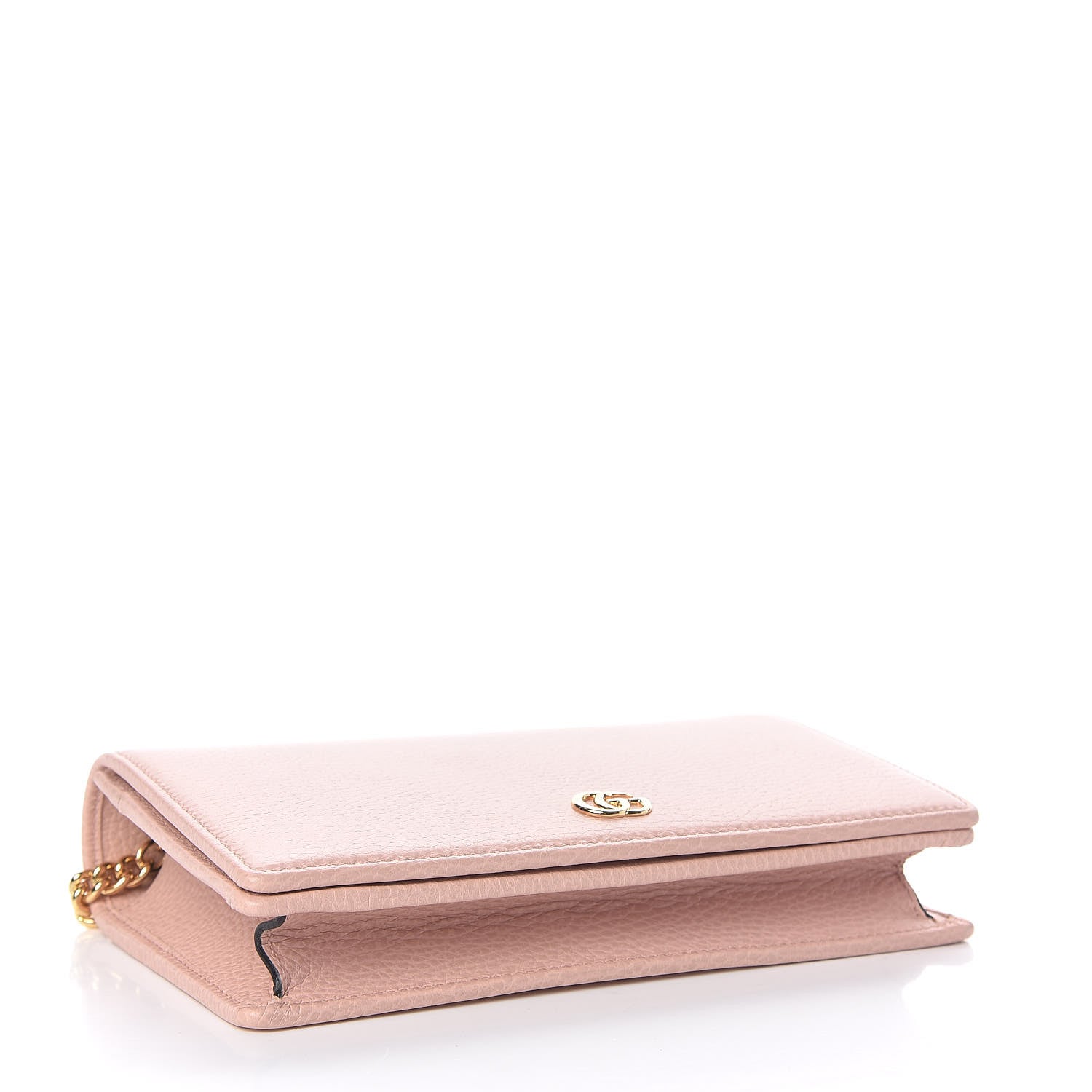 Gucci Dollar Calfskin Mini GG Marmont Chain Wallet Perfect Pink 4 of 10