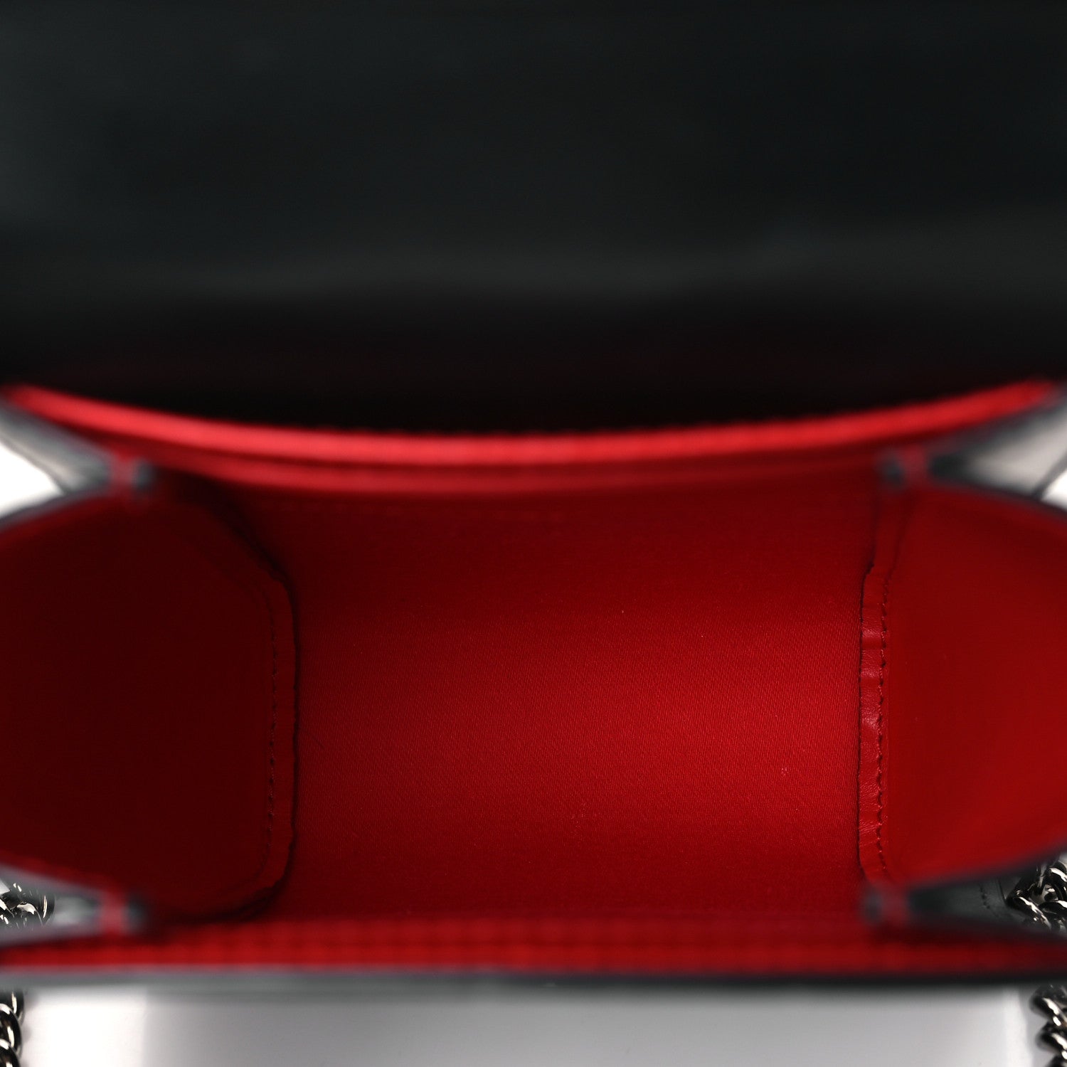 Christian Louboutin Crocodile Embossed Calfskin Spikes Loubinthesky Paloma Crossbody Phone Case Black 5 of 9