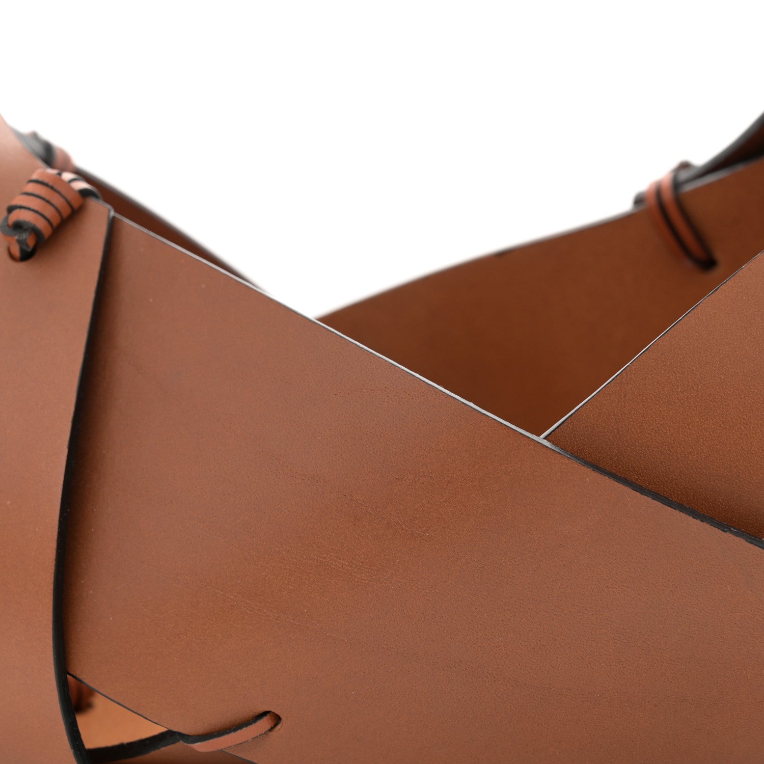 Loewe Calfskin Interlaced Hobo Tan 9 of 12