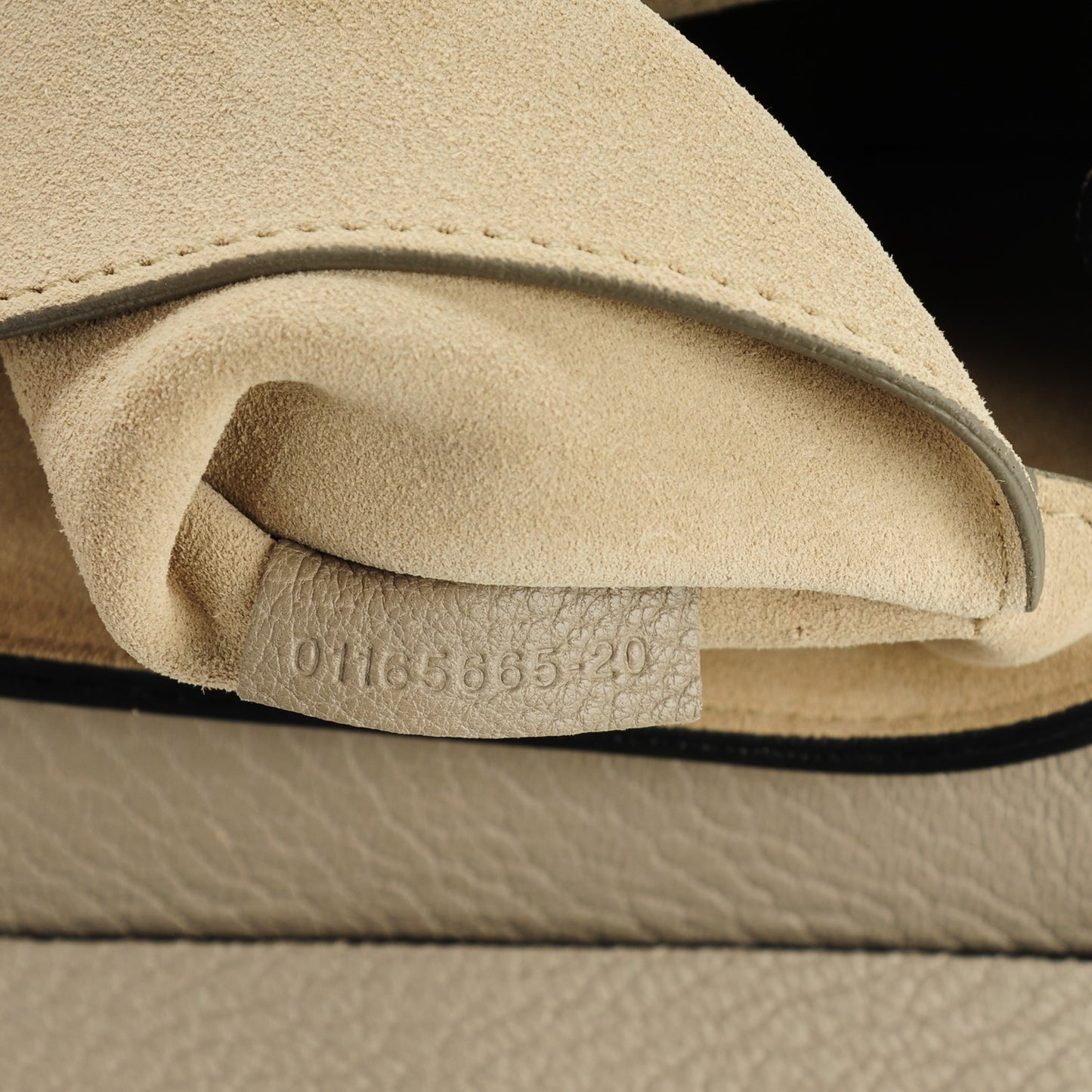 Grained Lambskin Mini Drew Shoulder Bag Motty Grey