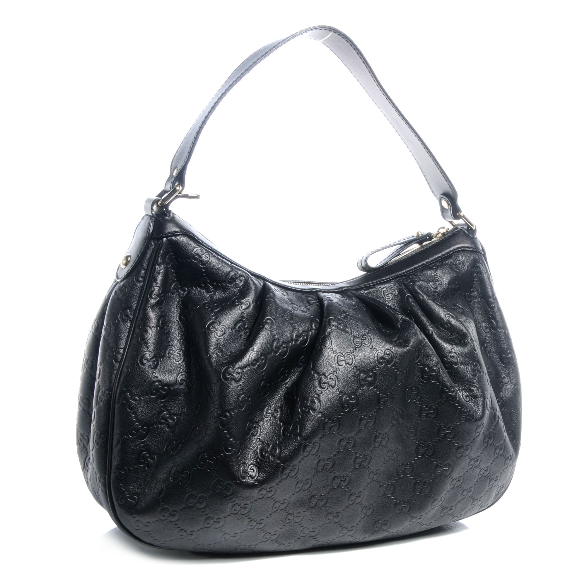 Gucci Guccissima Medium Sukey Hobo Black 3 of 7