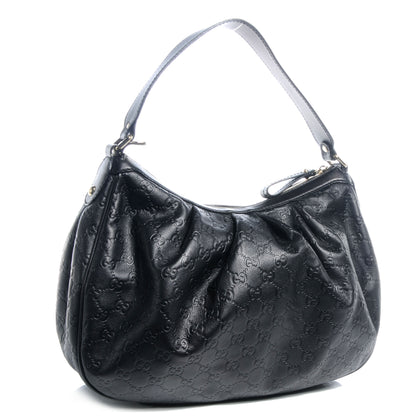 Gucci Guccissima Medium Sukey Hobo Black 3 of 7