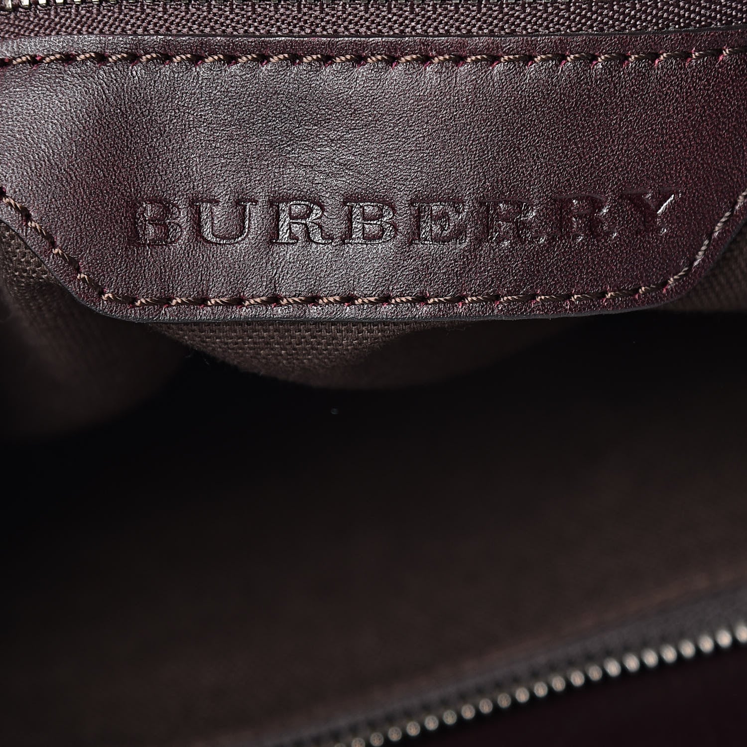 Burberry Smoked Check Medium Walden Belted Hobo Plum 9 of 12