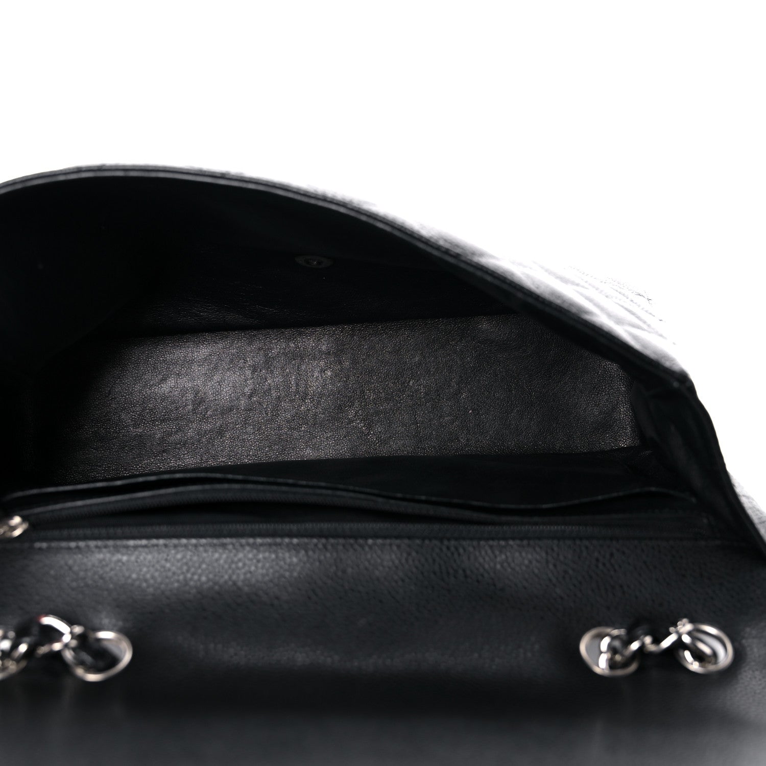 Chanel Caviar Quilted Jumbo Single Flap Black 5 of 12