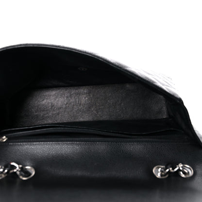 Chanel Caviar Quilted Jumbo Single Flap Black 5 of 12