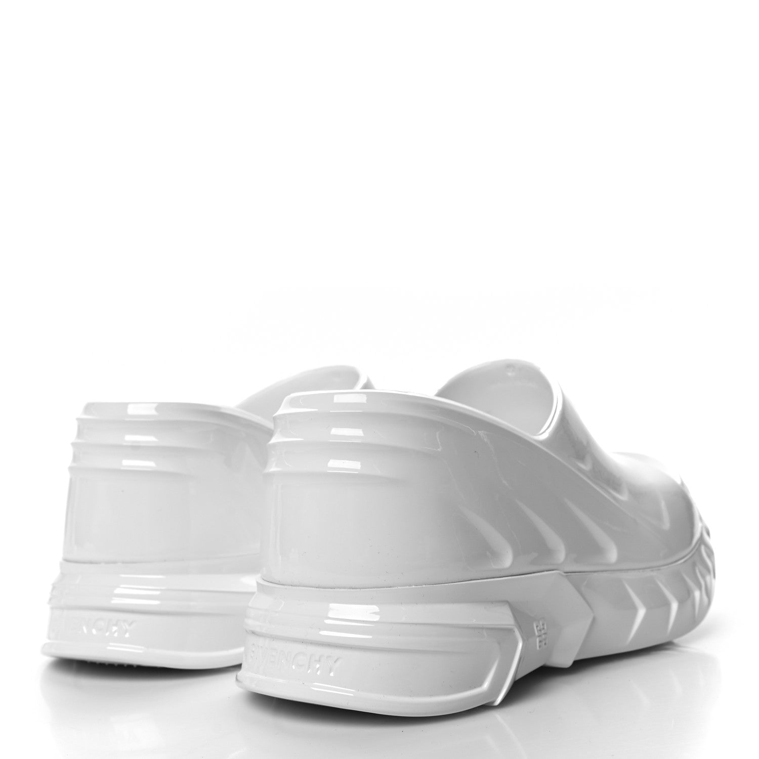 Givenchy Rubber Marshmallow Wedge Slides 37 White 4 of 10