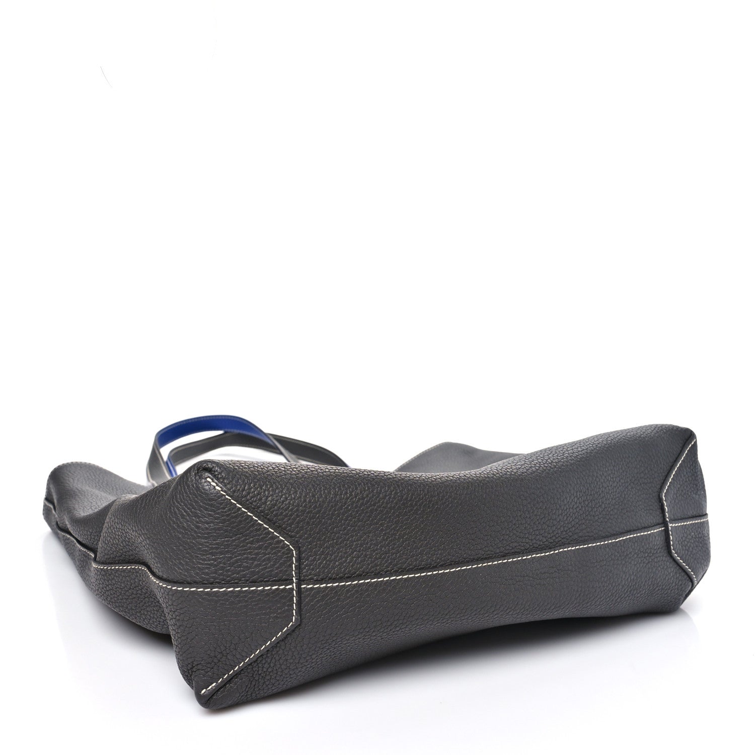 Hermes Taurillon Clemence Double Sens 36 Reversible Tote Graphite Bleu Electrique 7 of 16