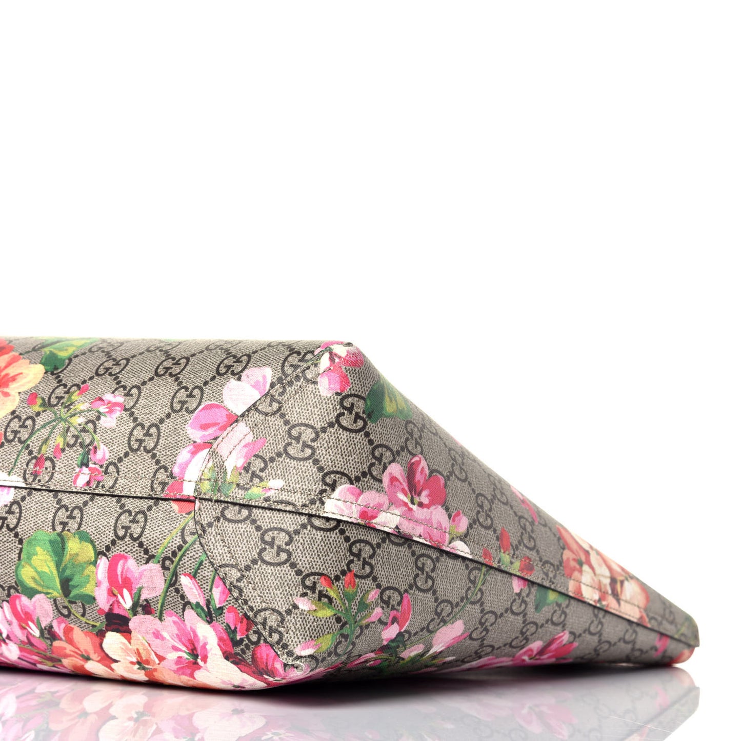 GG Supreme Monogram Blooms Medium Reversible Tote Beige Multicolor Dry Rose