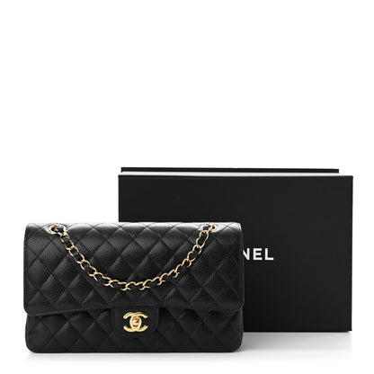 Chanel Caviar Quilted Medium Double Flap Black 12 of 12