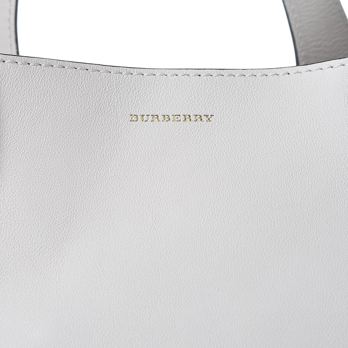 Calfskin Grommet Detail Tote White