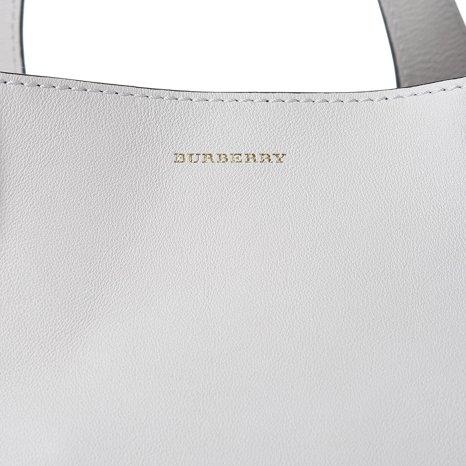 Burberry Calfskin Grommet Detail Tote White 7 of 8