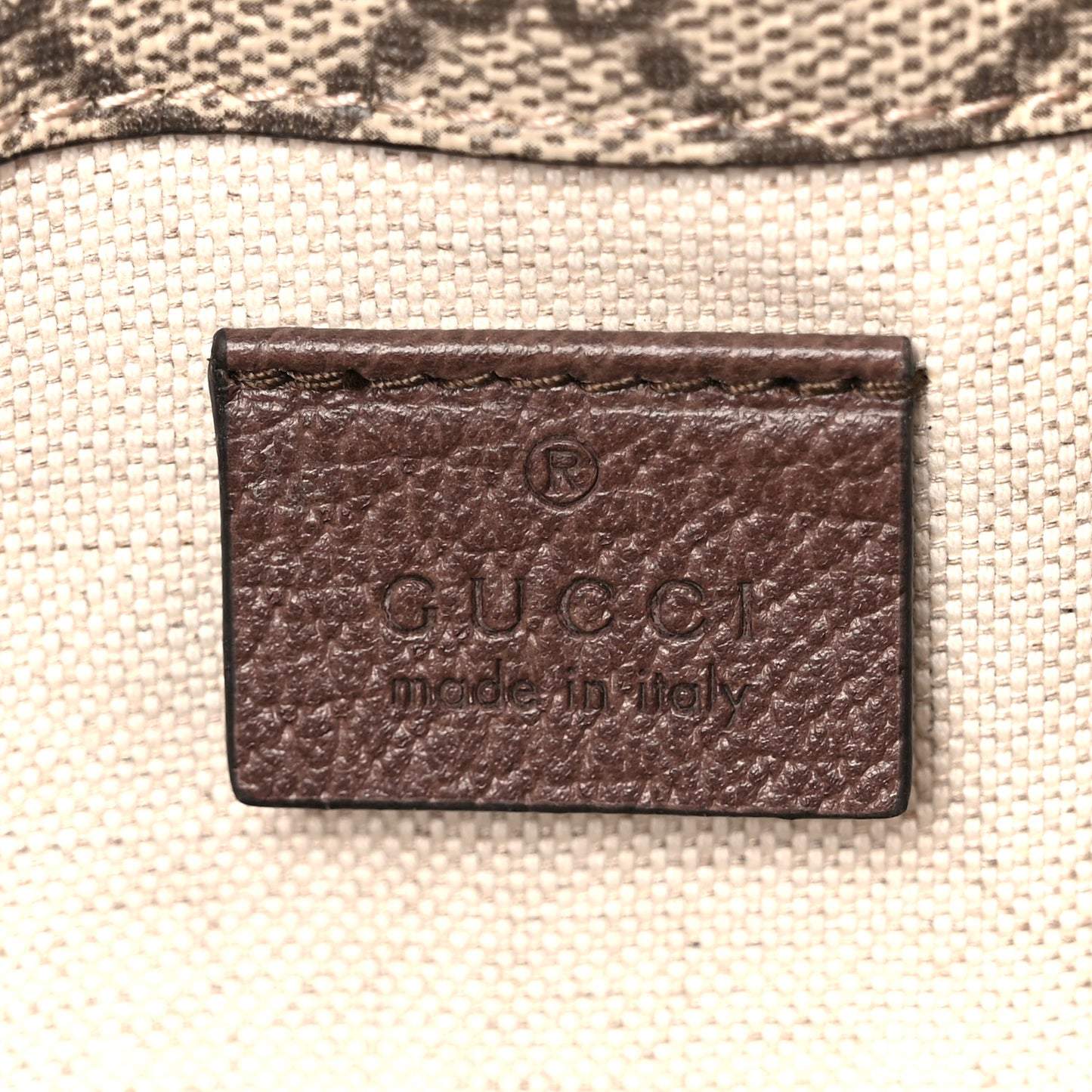 GG Supreme Monogram Neo Vintage Web Belt Bag Brown