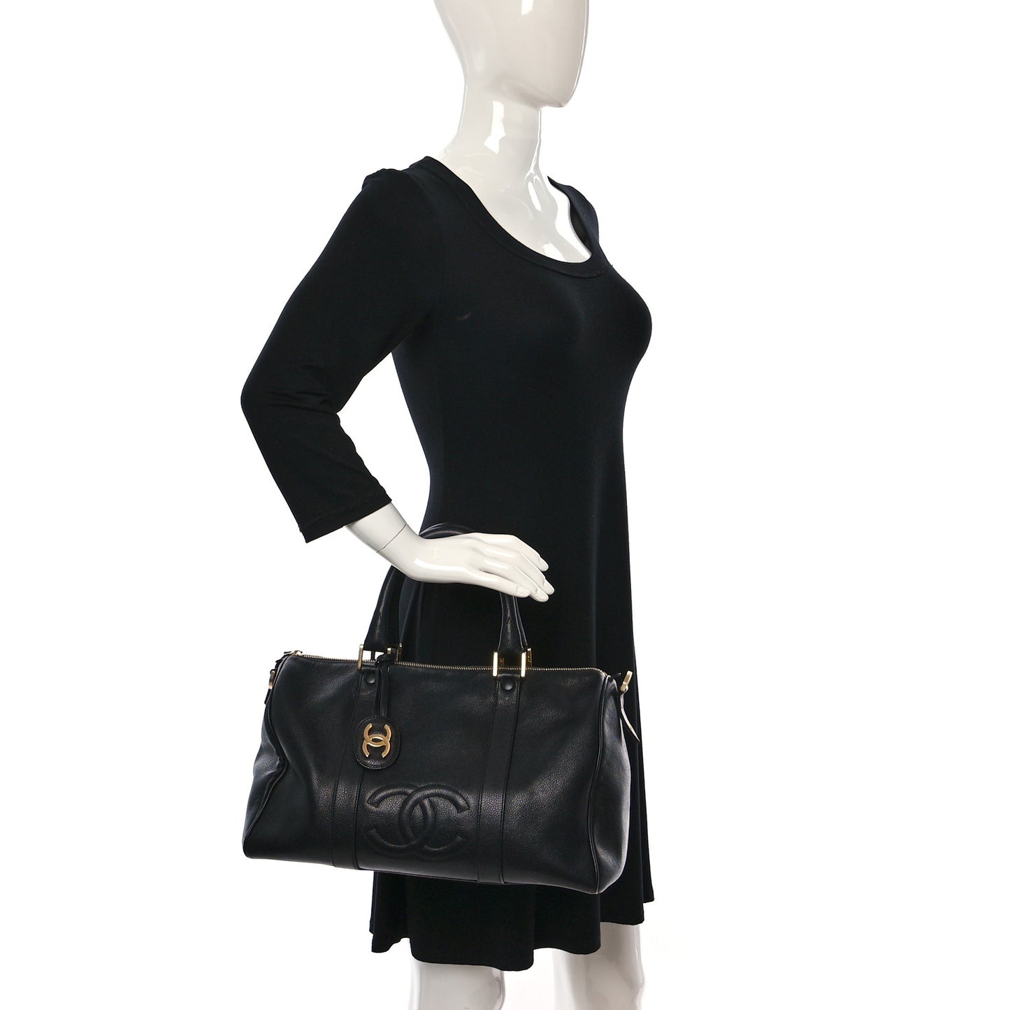 Caviar Timeless CC Duffel Bag Black