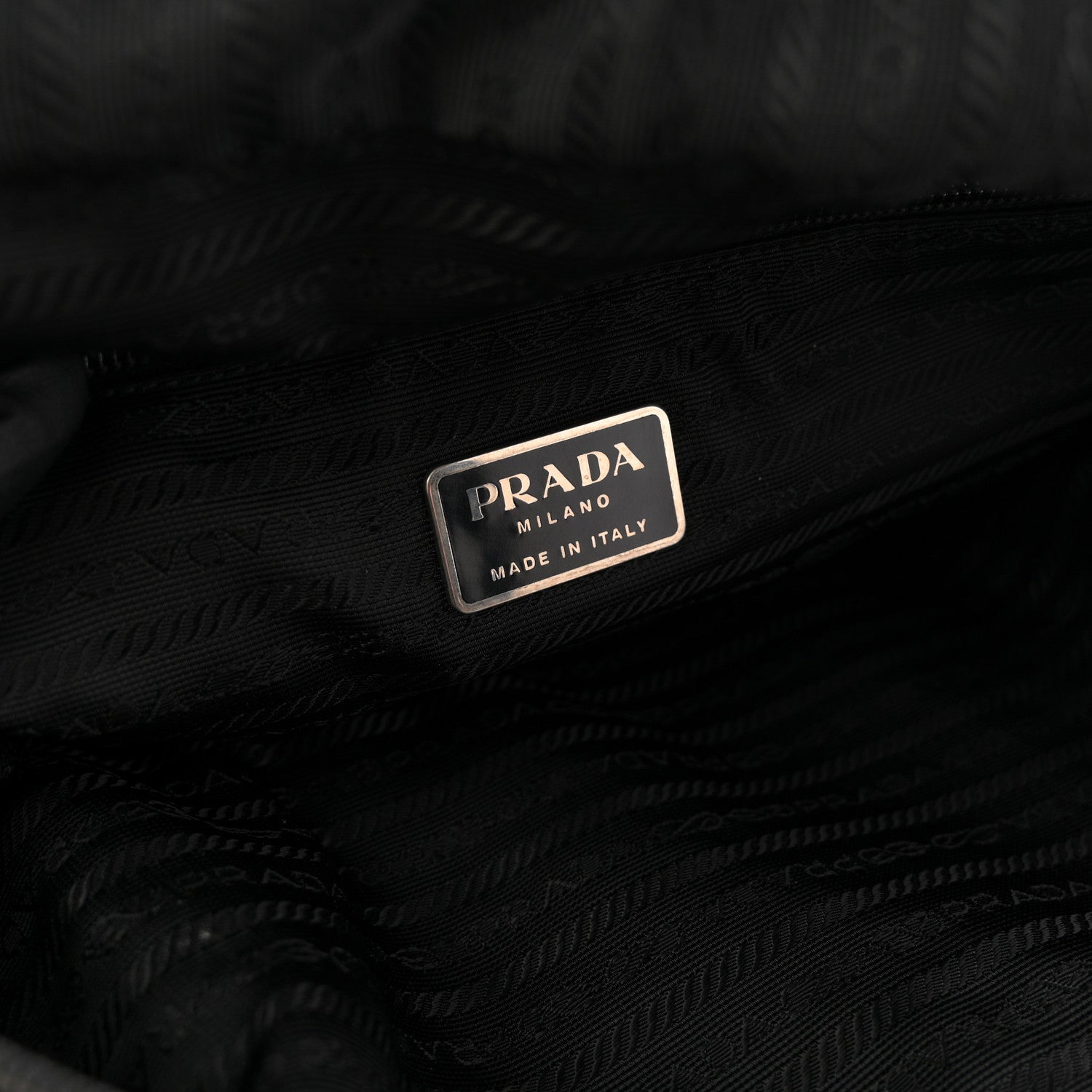 Prada Tessuto Nylon Shoulder Bag  Black 10 of 21