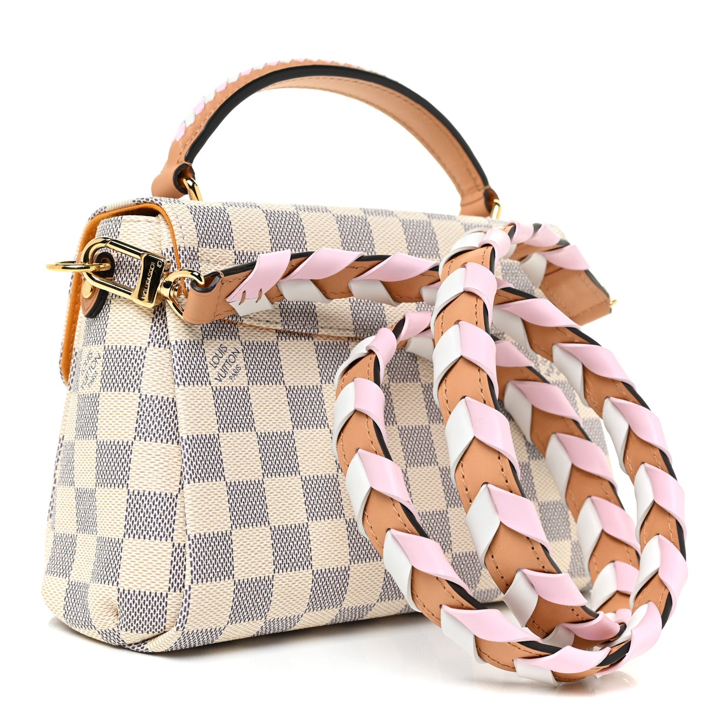 Damier Azur Braided Croisette Rose