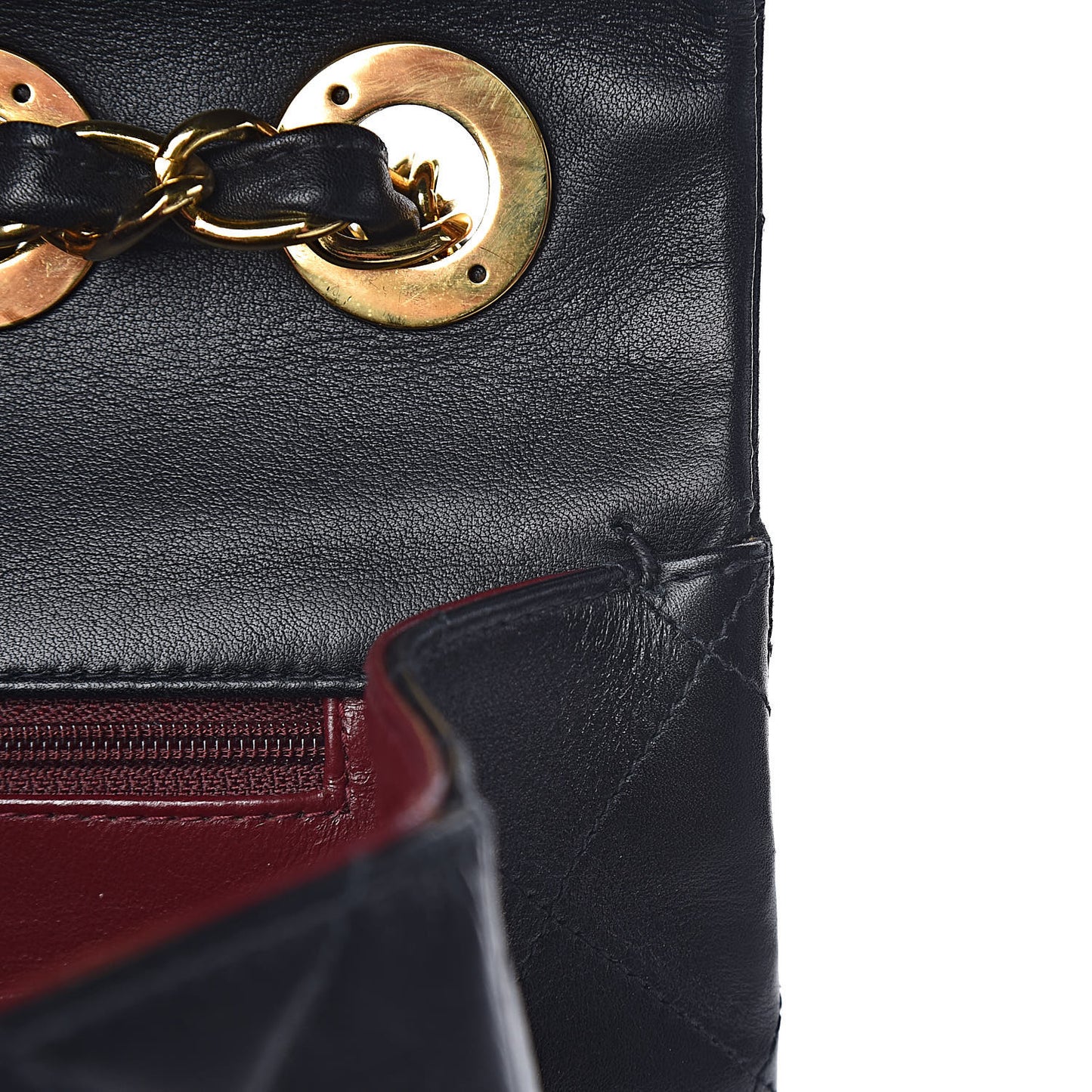Lambskin Quilted XL Jumbo Single Flap Black