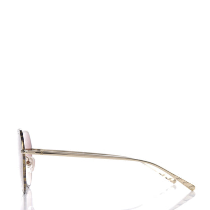 Chanel Round Sunglasses 4251-J Gold Brown 3 of 7