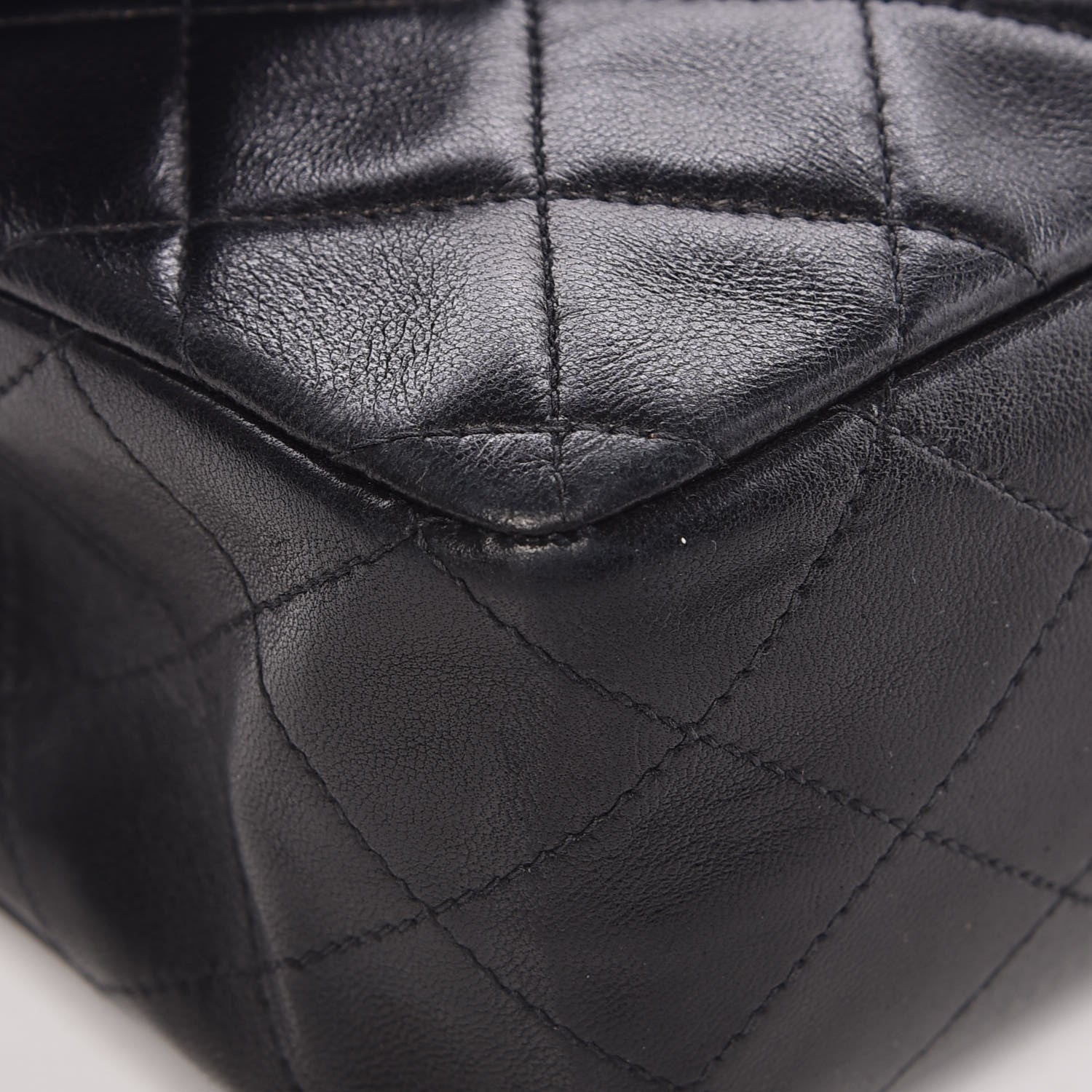 Chanel Lambskin Quilted Medium Double Flap Black 10 of 16