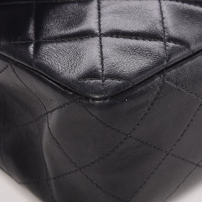 Chanel Lambskin Quilted Medium Double Flap Black 10 of 16