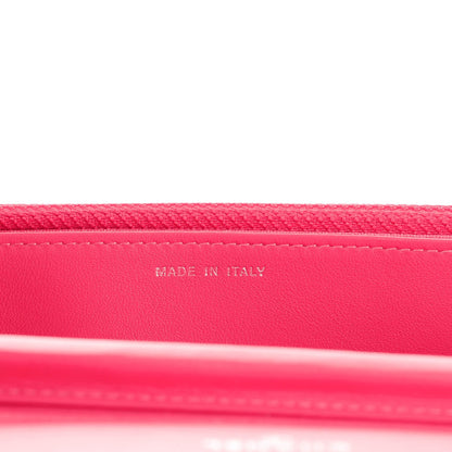 Chanel Patent Quilted Wallet On Chain WOC Pink 8 of 10
