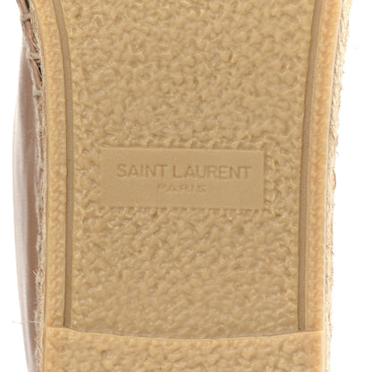 Saint Laurent Lambskin Monogram Espadrilles 39 Nude 6 of 10