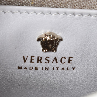 Versace Calfskin Palazzo Empire Crossbody Bag White 19 of 23