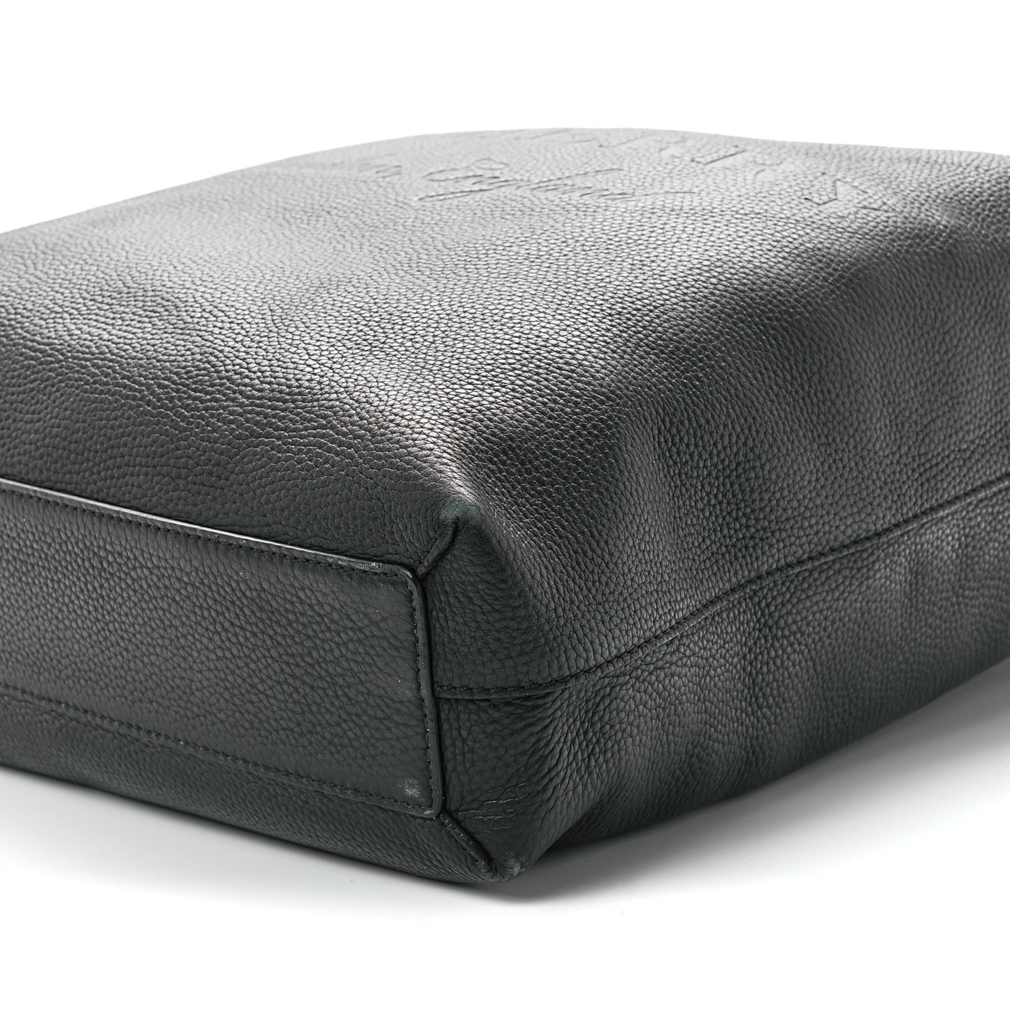 Grainy Calfskin Remington Tote Black