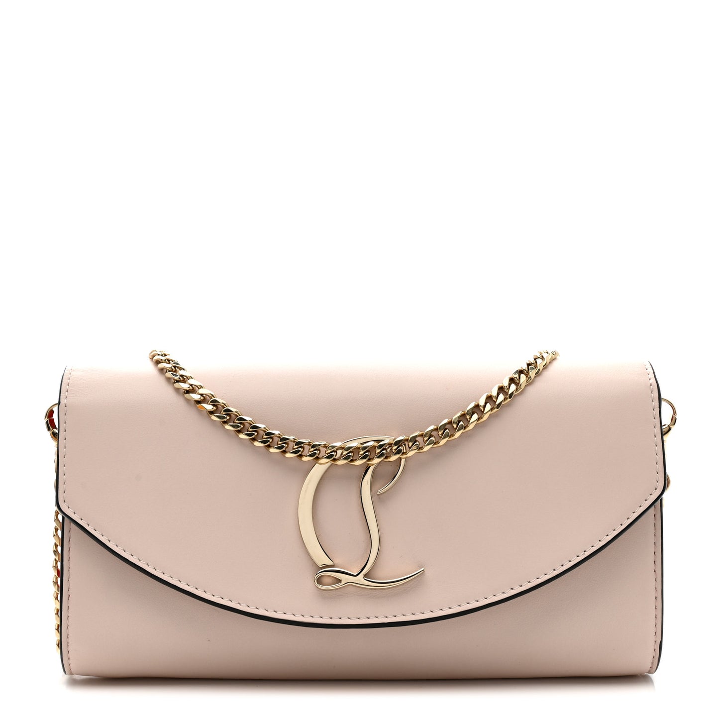 Calfskin Loubi54 Crossbody Clutch Rose de Chine