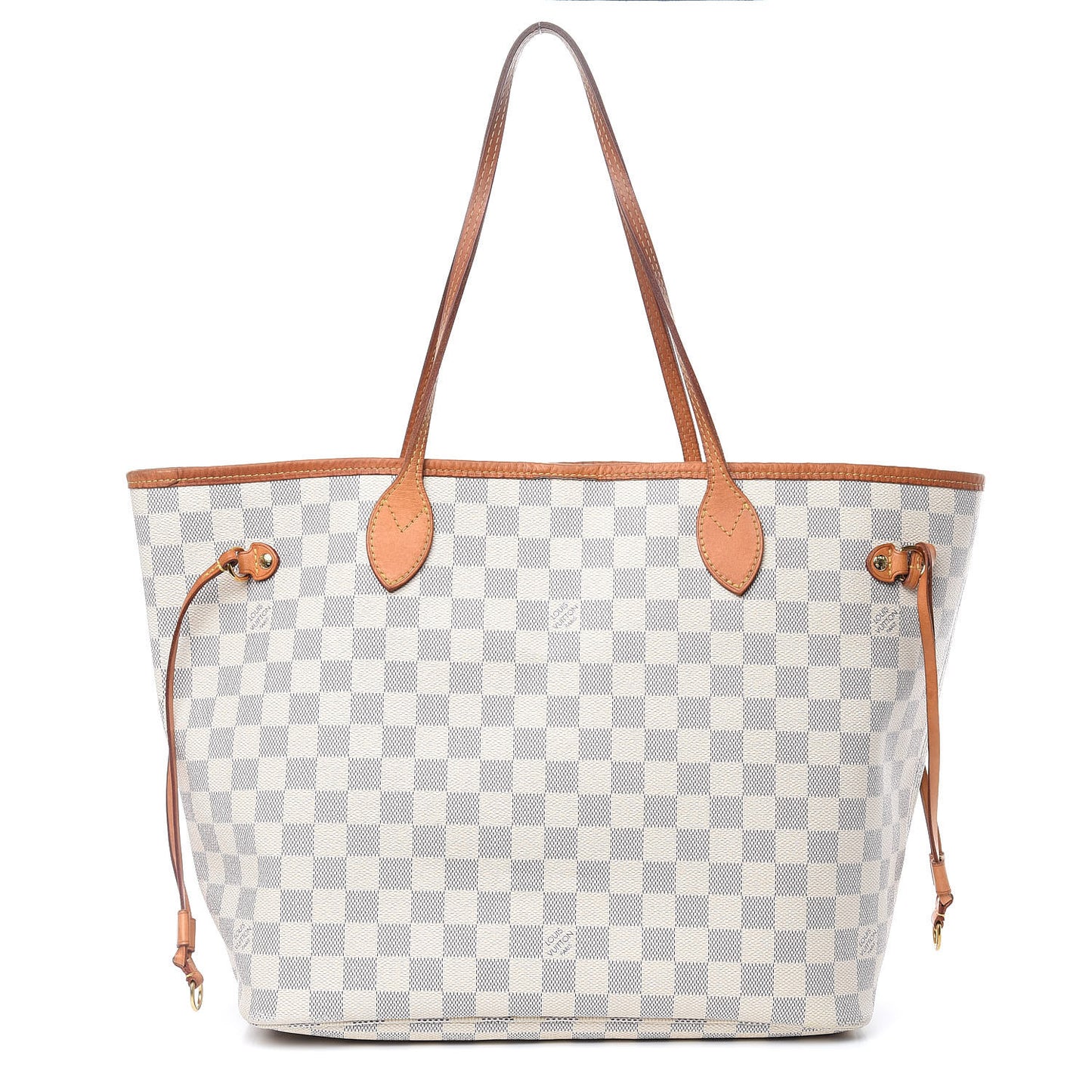 Damier Azur Neo Neverfull MM Rose Ballerine