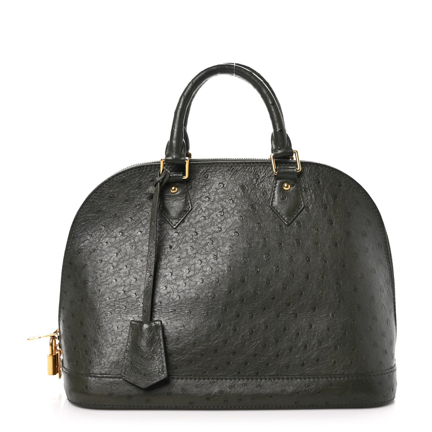 Louis Vuitton Ostrich Alma PM Olive 1 of 9