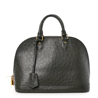 Louis Vuitton Ostrich Alma PM Olive 1 of 9