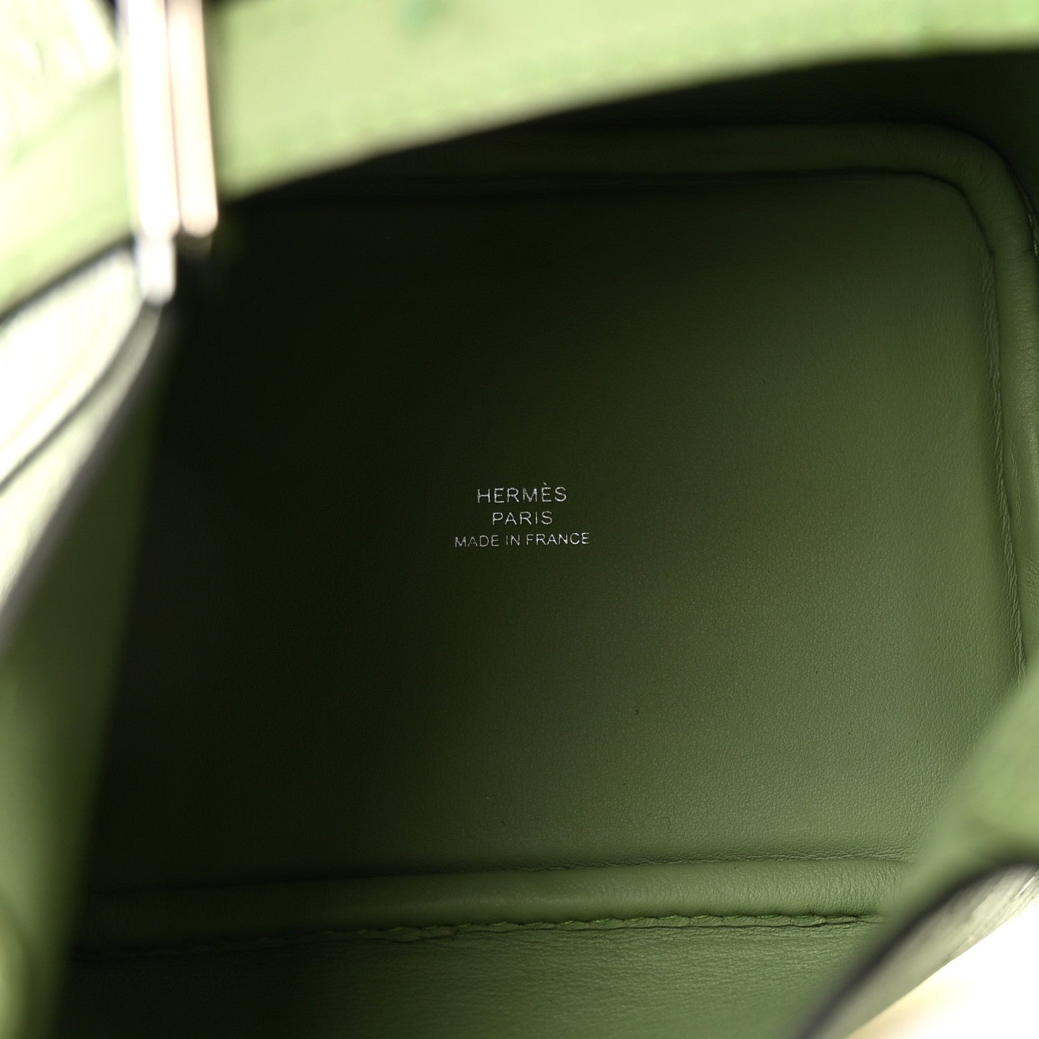 Hermes Ostrich Micro Picotin Lock Vert Criquet 5 of 10