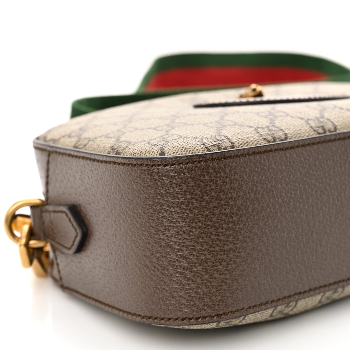 GG Supreme Monogram Web Neo Vintage Shoulder Bag Beige New Acero Crop