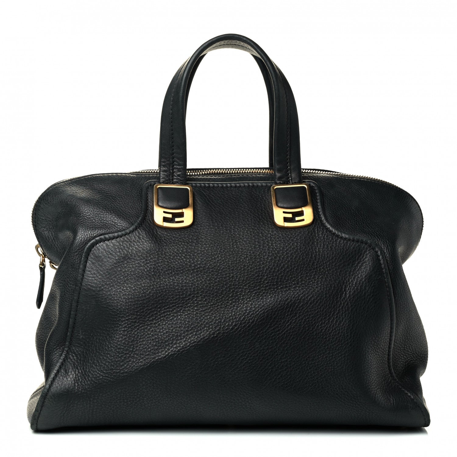 Fendi Vitello Dolce Marmol Large Chameleon Tote Black 1 of 4
