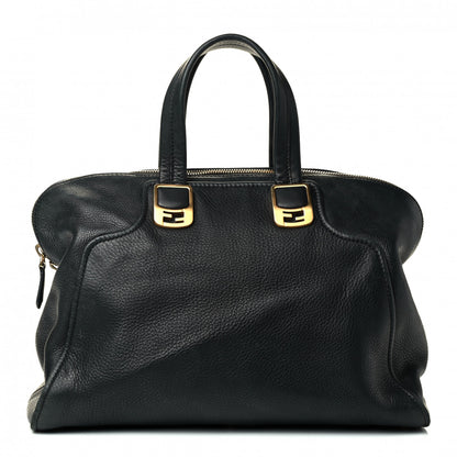 Fendi Vitello Dolce Marmol Large Chameleon Tote Black 1 of 4