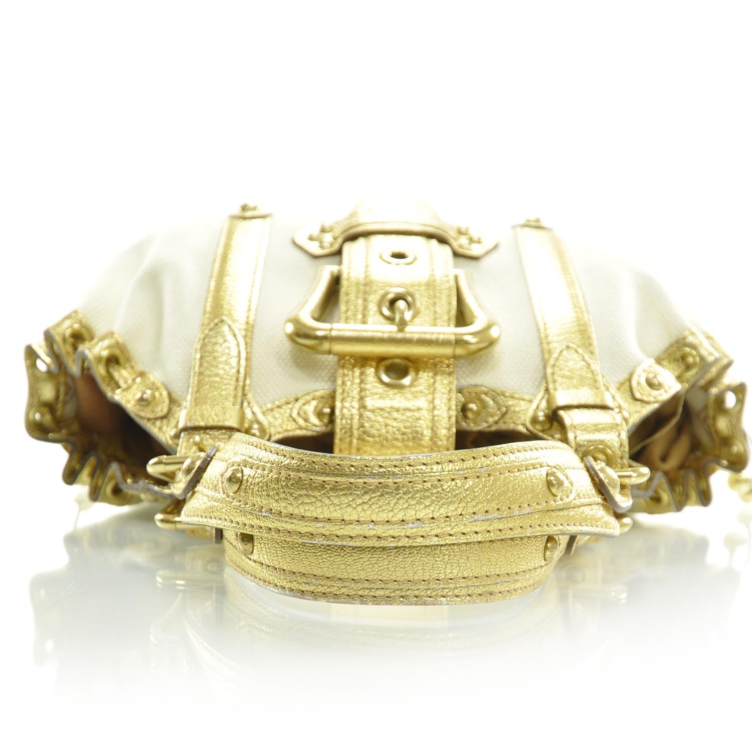 Louis Vuitton Antigua Theda GM Gold White 5 of 7
