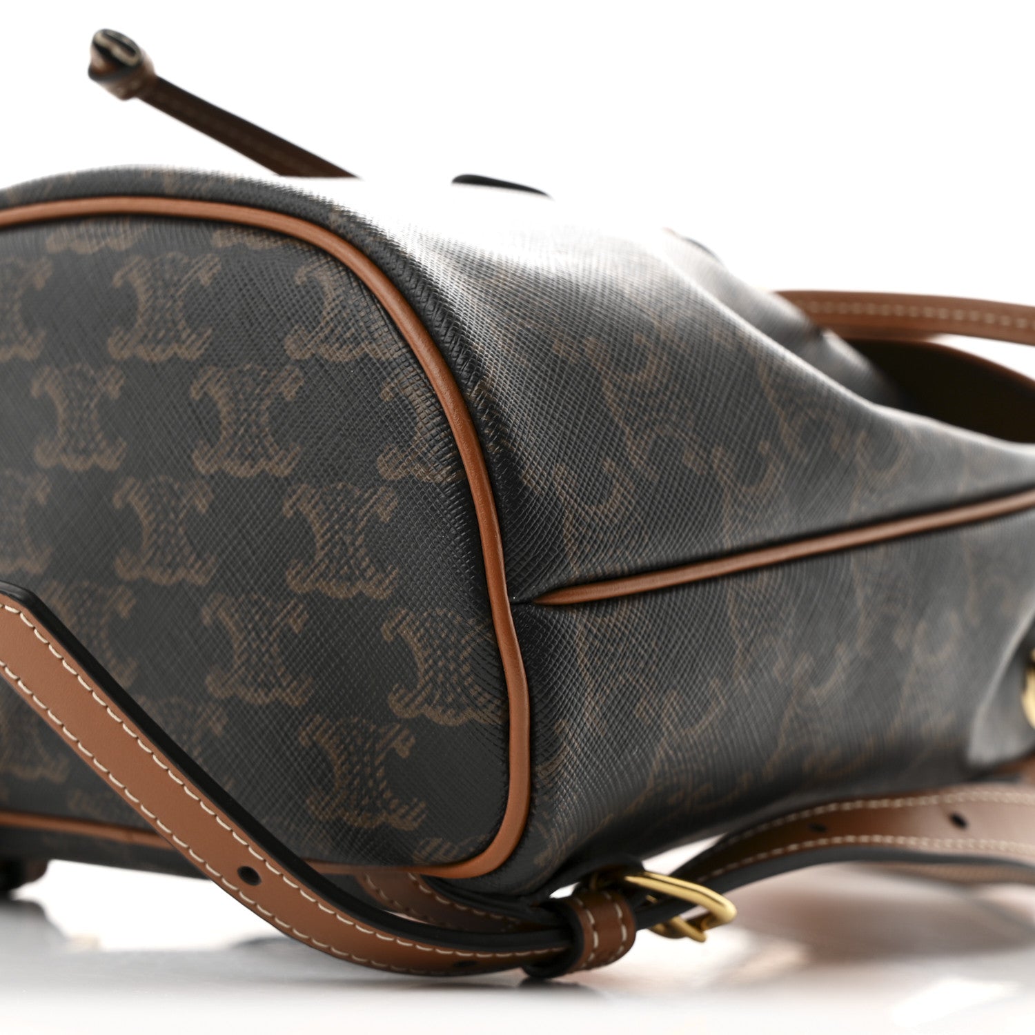 Celine Triomphe Canvas Calfskin Mini Folco Backpack Tan 11 of 11