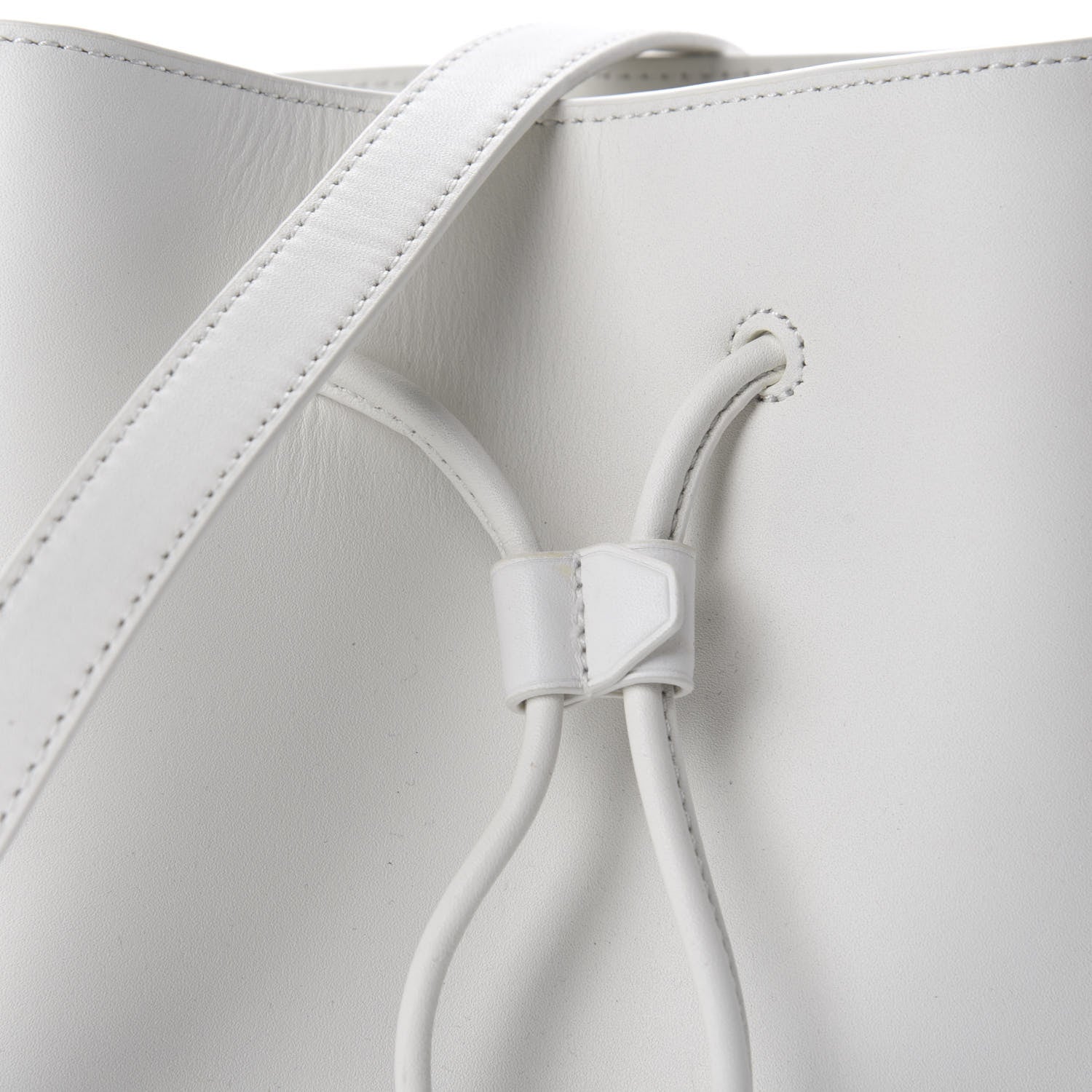 3.1 Phillip Lim 3.1 Smooth Calfskin Mini Soleil Bucket Bag White 9 of 9