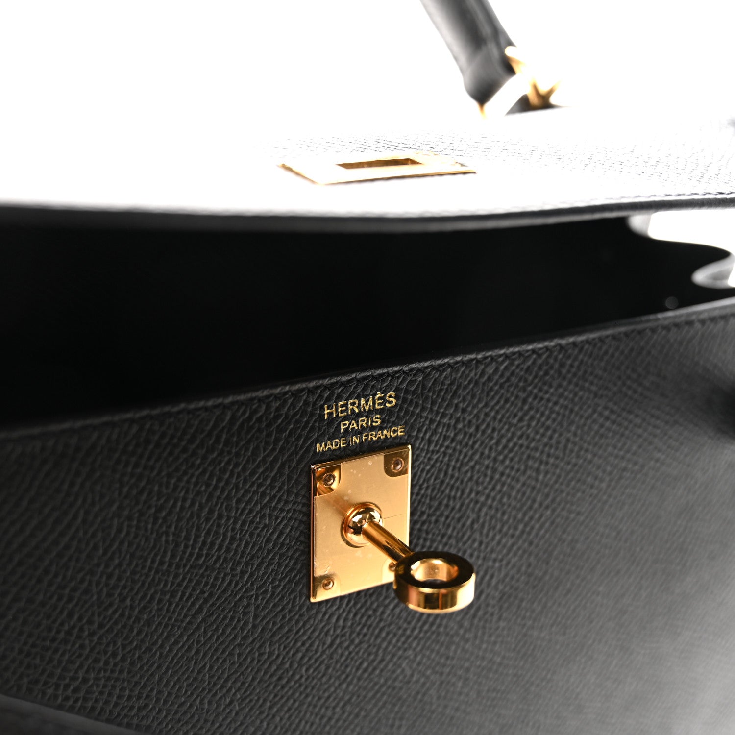 Hermes Epsom Kelly Sellier 25 Black 6 of 9