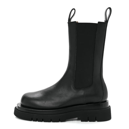 Bottega Veneta Calfskin The Lug Chelsea 55mm Boots 38 Black 1 of 8