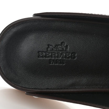 Hermes Calfskin Calya Mules 39 Cafe 6 of 7