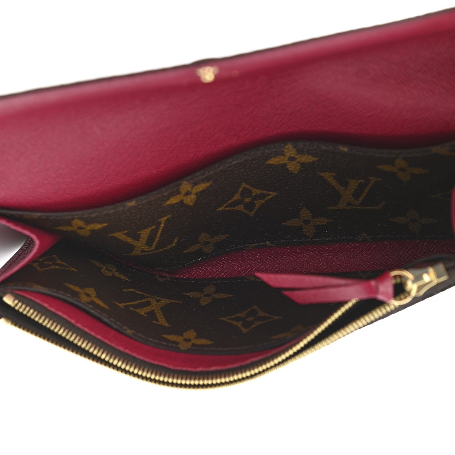 Louis Vuitton Monogram Emilie Wallet Fuchsia 5 of 8