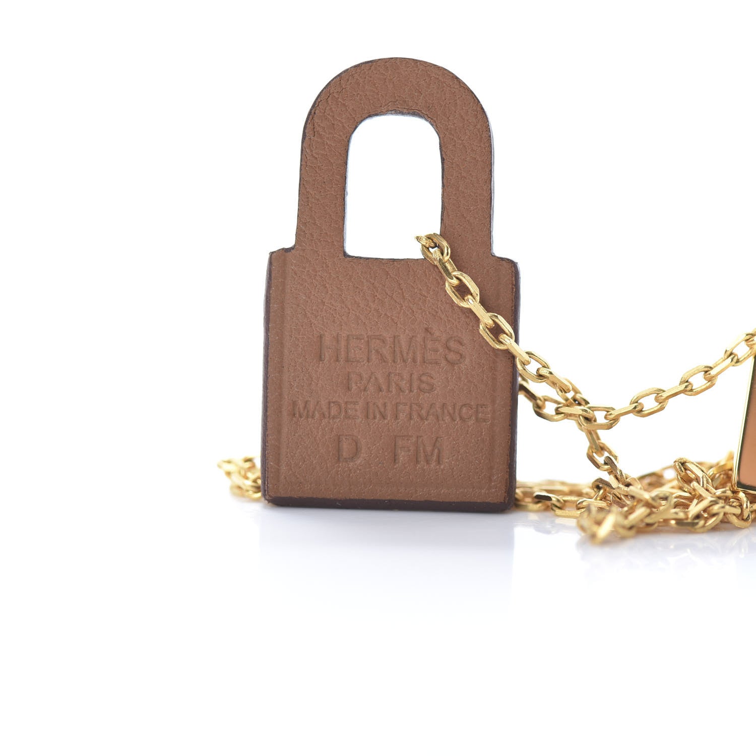 Hermes Swift Small O'Kelly Pendant Necklace Gold 4 of 6