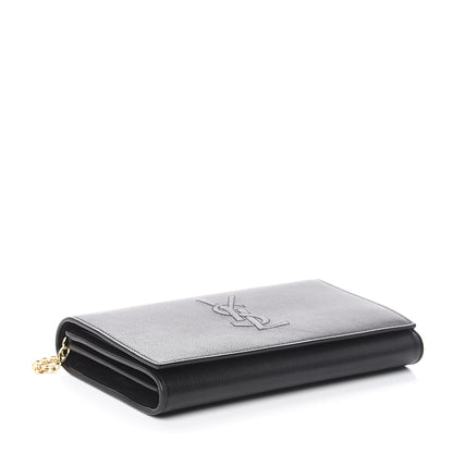 Saint Laurent Calfskin Monogram Belle de Jour Chain Clutch Black 3 of 8