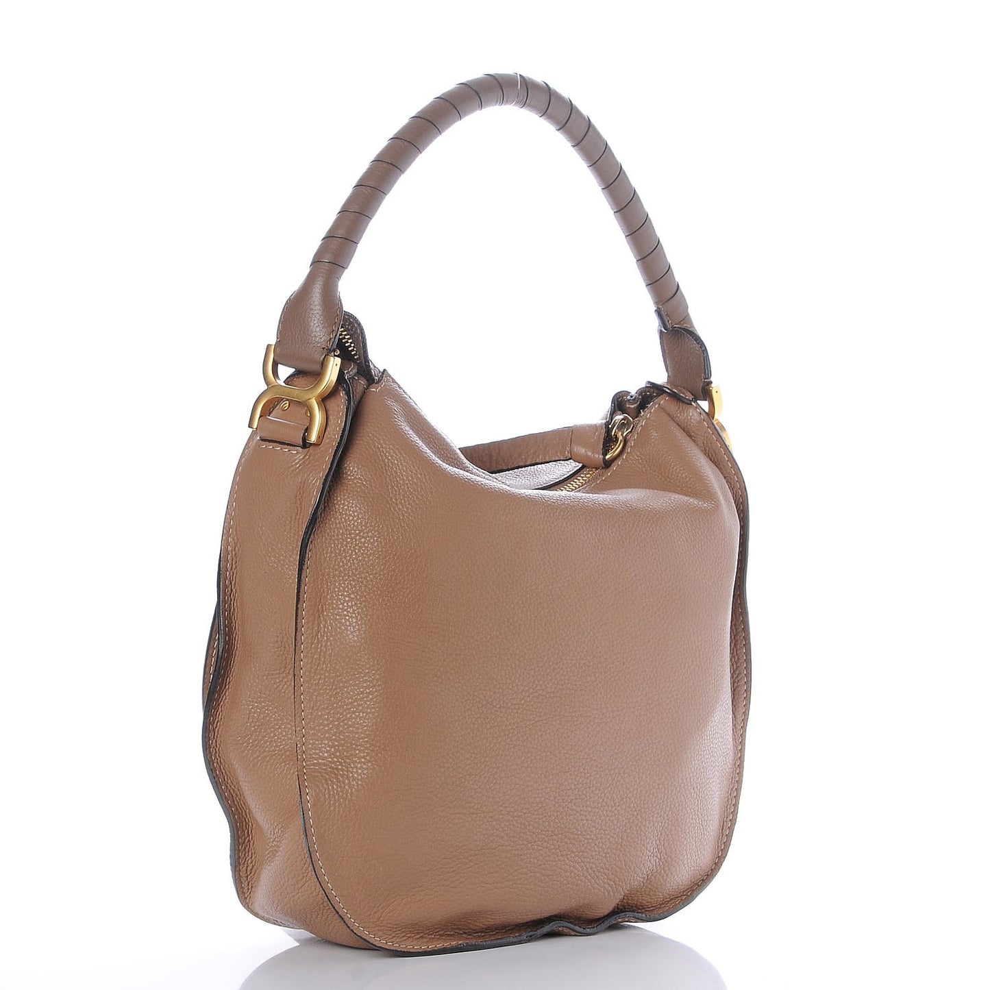 Calfskin Medium Marcie Hobo Nut