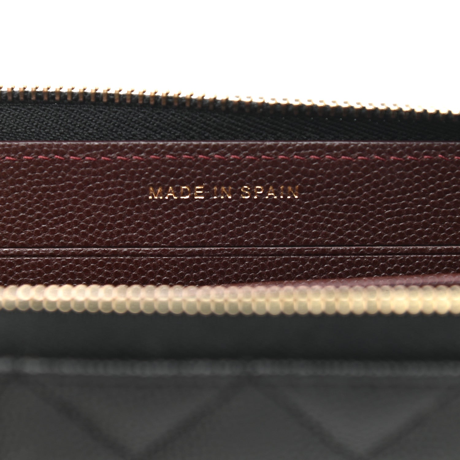 Chanel Caviar Quilted Small Zip Around Wallet Black 7 of 9