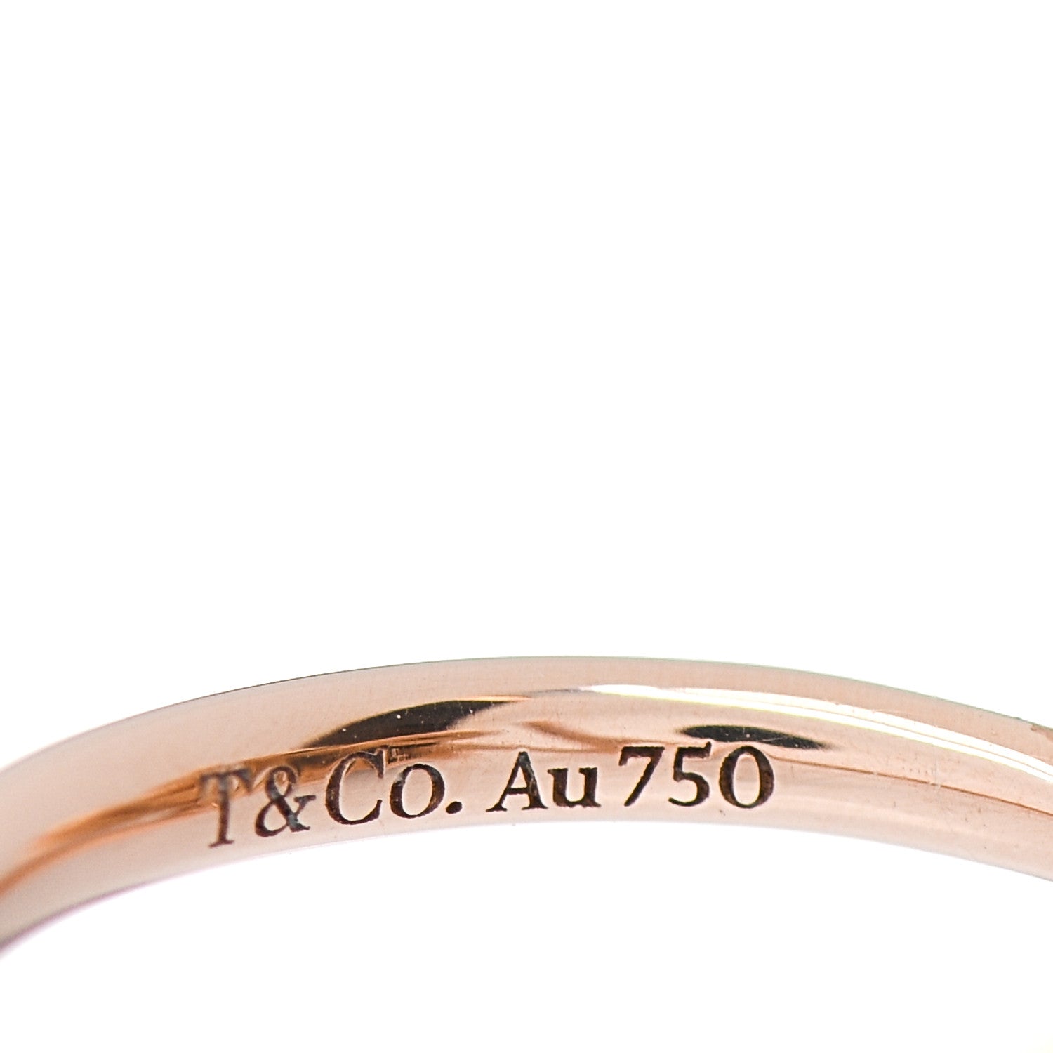 Tiffany 18K Rose Gold Diamond Paloma's Graffiti Love Ring 51 5.75 5 of 6