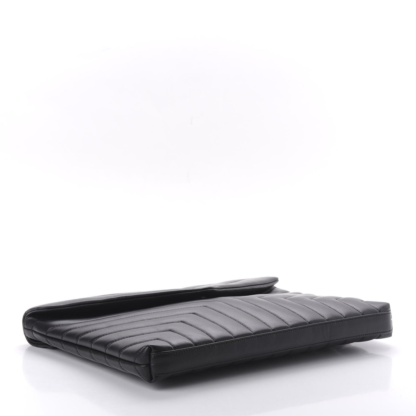 Calfskin Y Quilted Monogram Loulou Document Holder Black