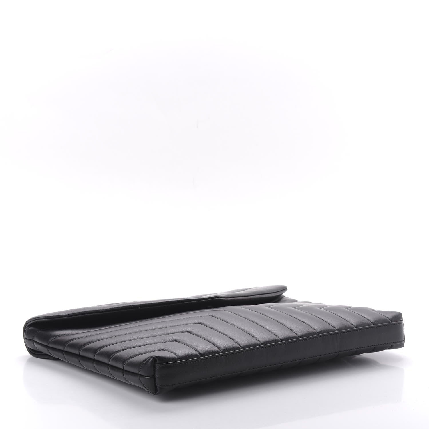 Saint Laurent Calfskin Y Quilted Monogram Loulou Document Holder Black 4 of 9