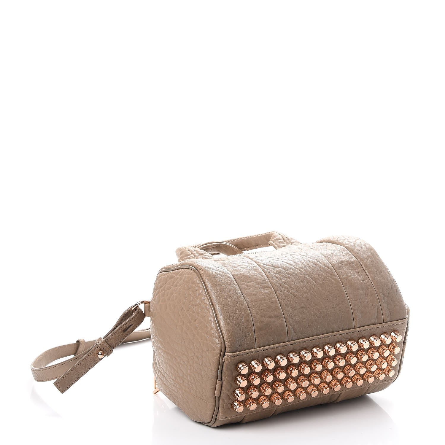 Alexander Wang Pebbled Lambskin Rockie Latte Rose Gold Hardware 5 of 16